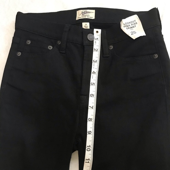 J. Crew Lookout High Rise Black Skinny Jeans - Picture 9 of 11